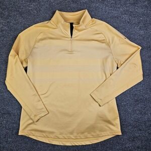 Nike Golf Vapor 1/2 Zip Pullover Mens XL Dri-Fit Yellow Soft Stretch Long Sleeve